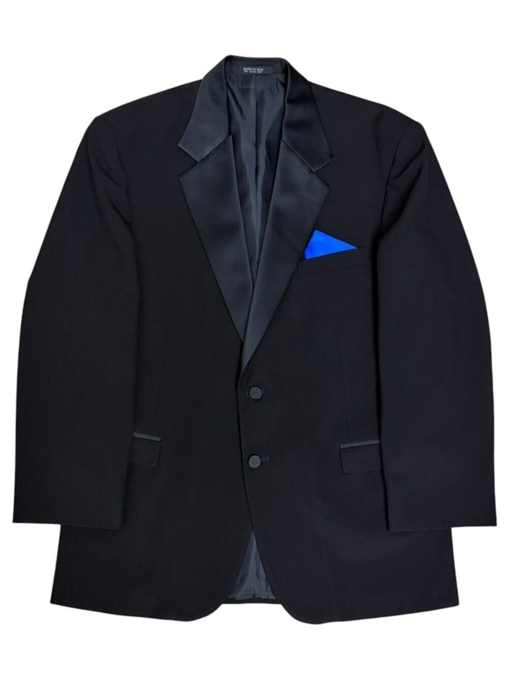 OSCAR DE LA RENTA Formal Blazer Tuxedo Jacket Luxury Black Sport Coat Mens 40R